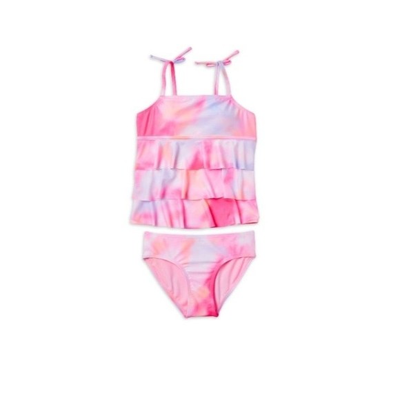 Girls size L 12/14 Justice Tankini Swimsuit G16 - Picture 1 of 10